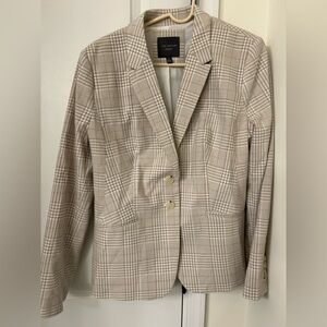 The Limited Plaid Blazer in Light Beige and Cream. 12. The New Drew.